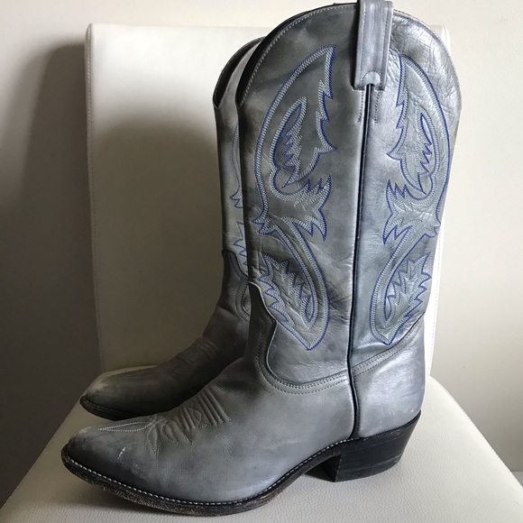 Vintage Other - Vintage Boulet Cowboy Boots Leather Western Mens Size 10